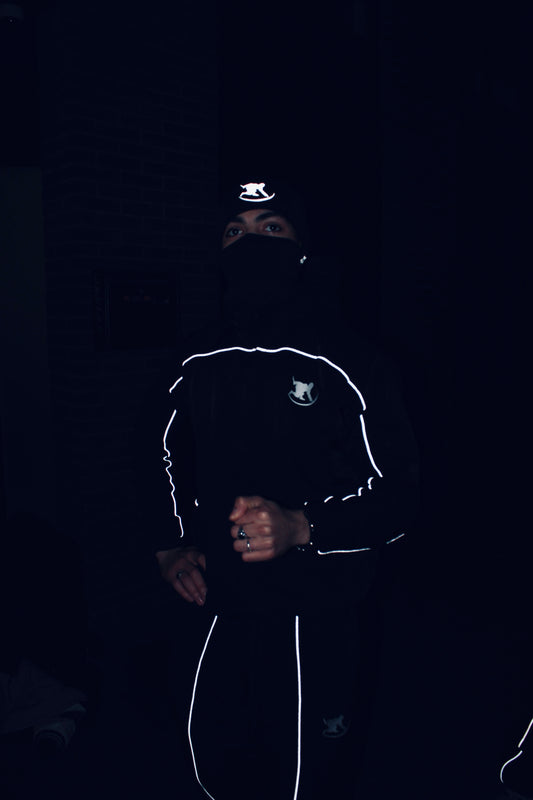 REFLECTIVE SKI MASK - BLACK V1