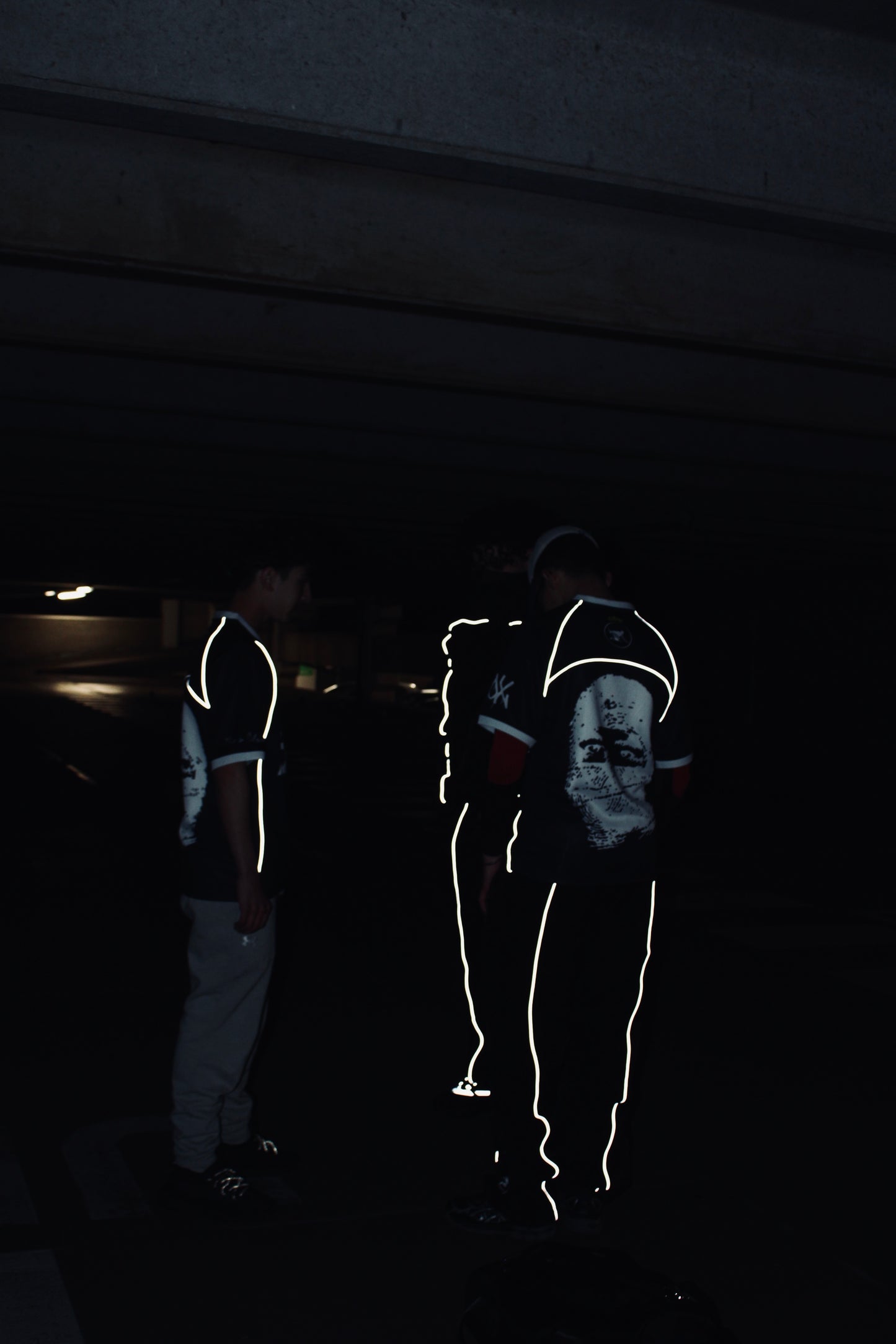 REFLECTIVE FOOTBALL SHIRT - BLACK