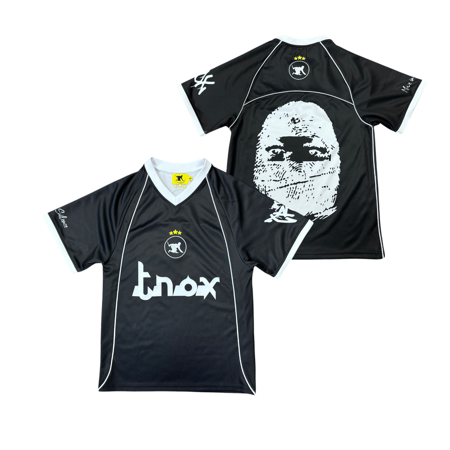 REFLECTIVE FOOTBALL SHIRT - BLACK