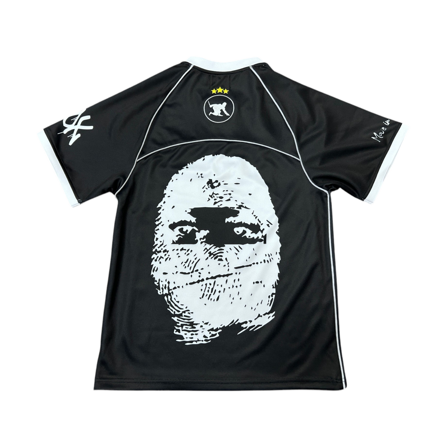 REFLECTIVE FOOTBALL SHIRT - BLACK