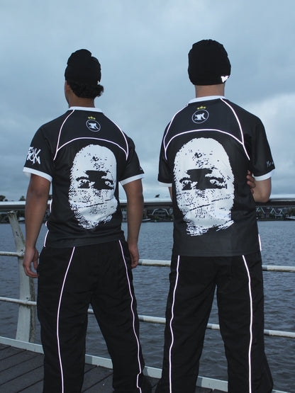 FOOTBALL SHIRT REFLECTIVE - BLACK