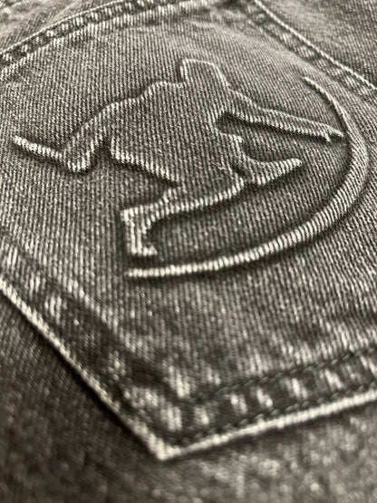 OBSIDIAN FLARED DENIM – BLACK V1