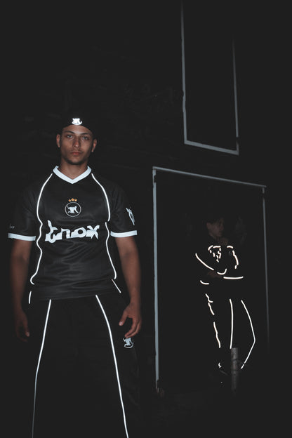 FOOTBALL SHIRT REFLECTIVE - BLACK