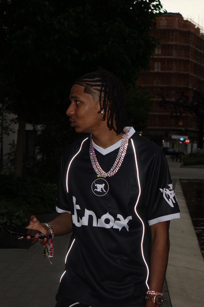 FOOTBALL SHIRT REFLECTIVE - BLACK