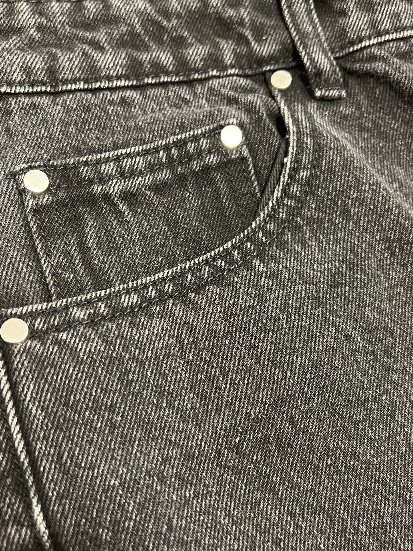 OBSIDIAN FLARED DENIM – BLACK V1