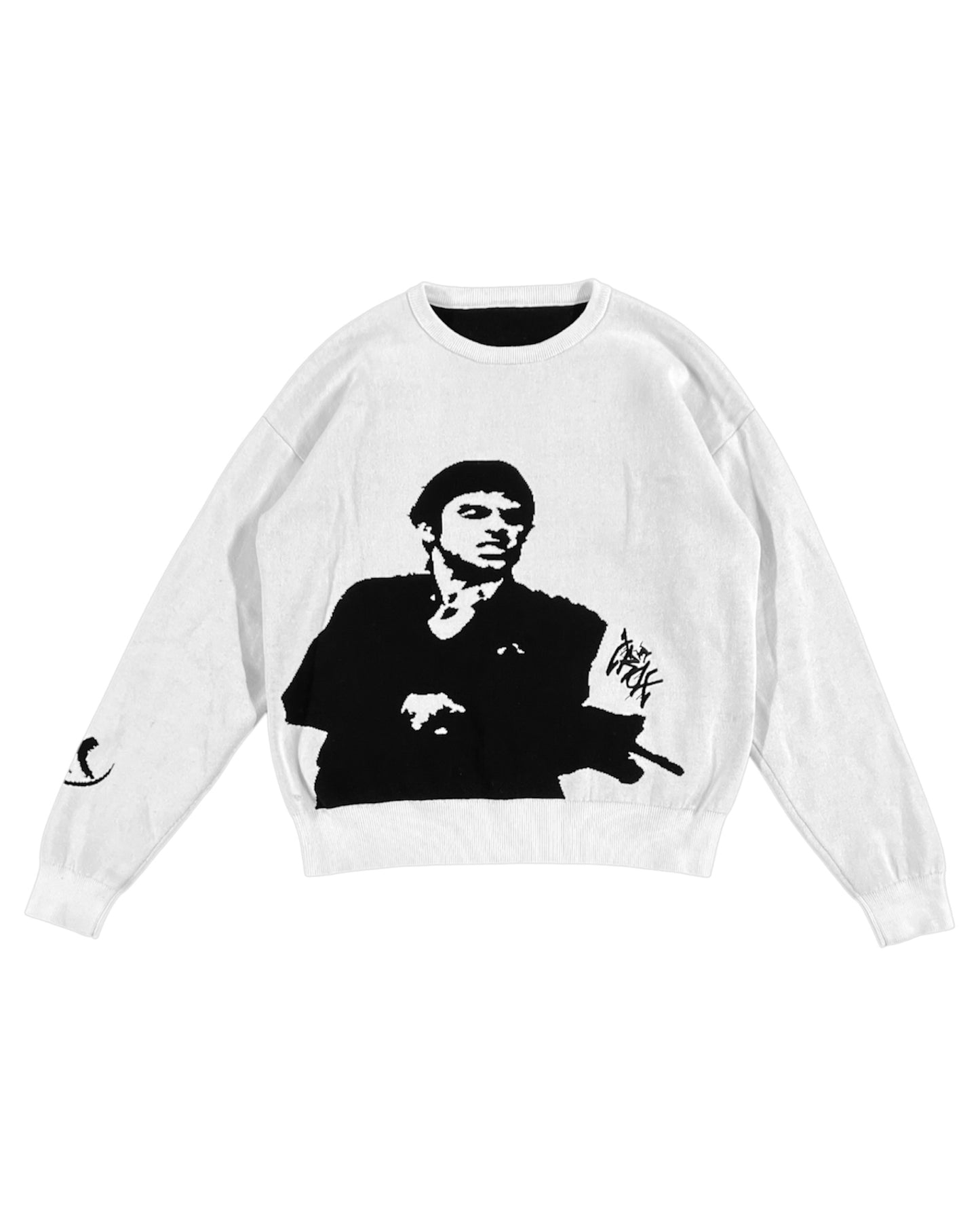 SCARFACE KNIT - WHITE