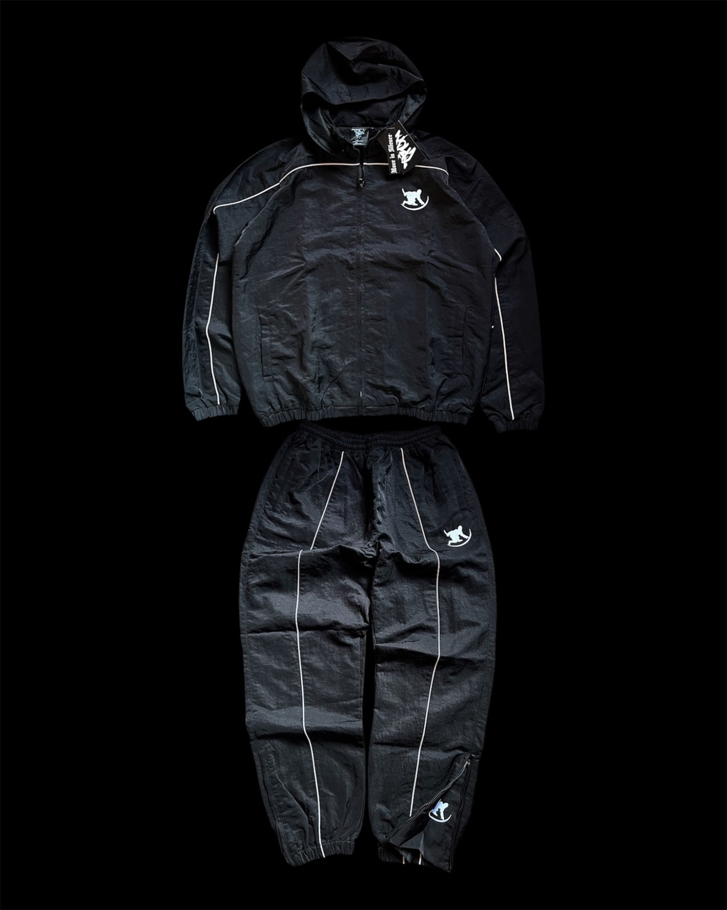 REFLECT WINDBREAKER SUIT - BLACK