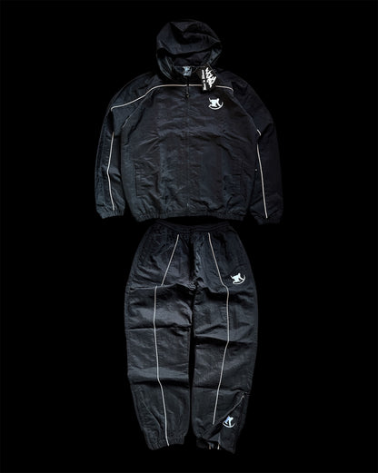 REFLECT WINDBREAKER SUIT - BLACK