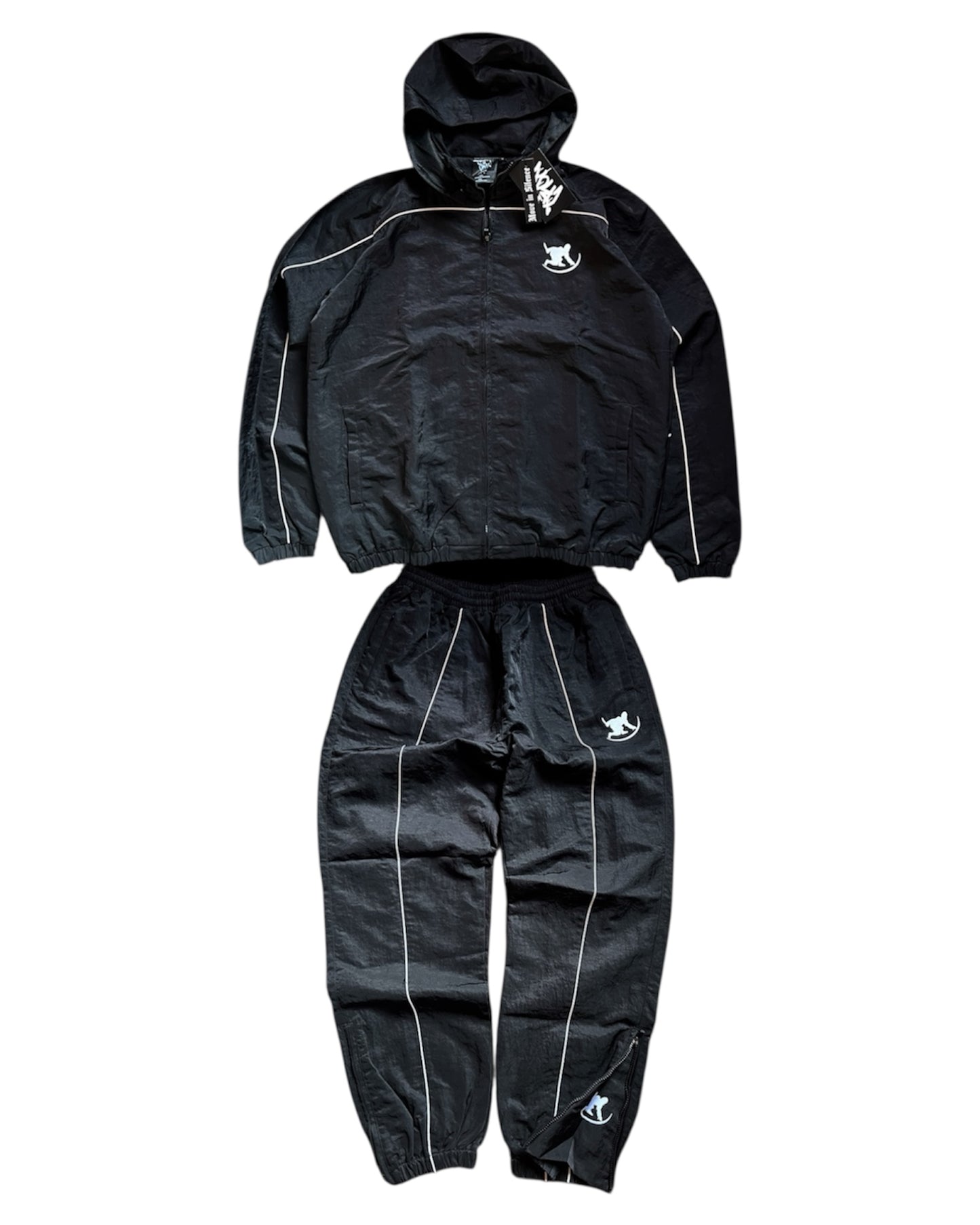 PHANTOM WINDBREAKER REFLECTIVE SUIT - BLACK V1