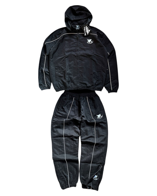 PHANTOM WINDBREAKER REFLECTIVE SUIT - BLACK V1