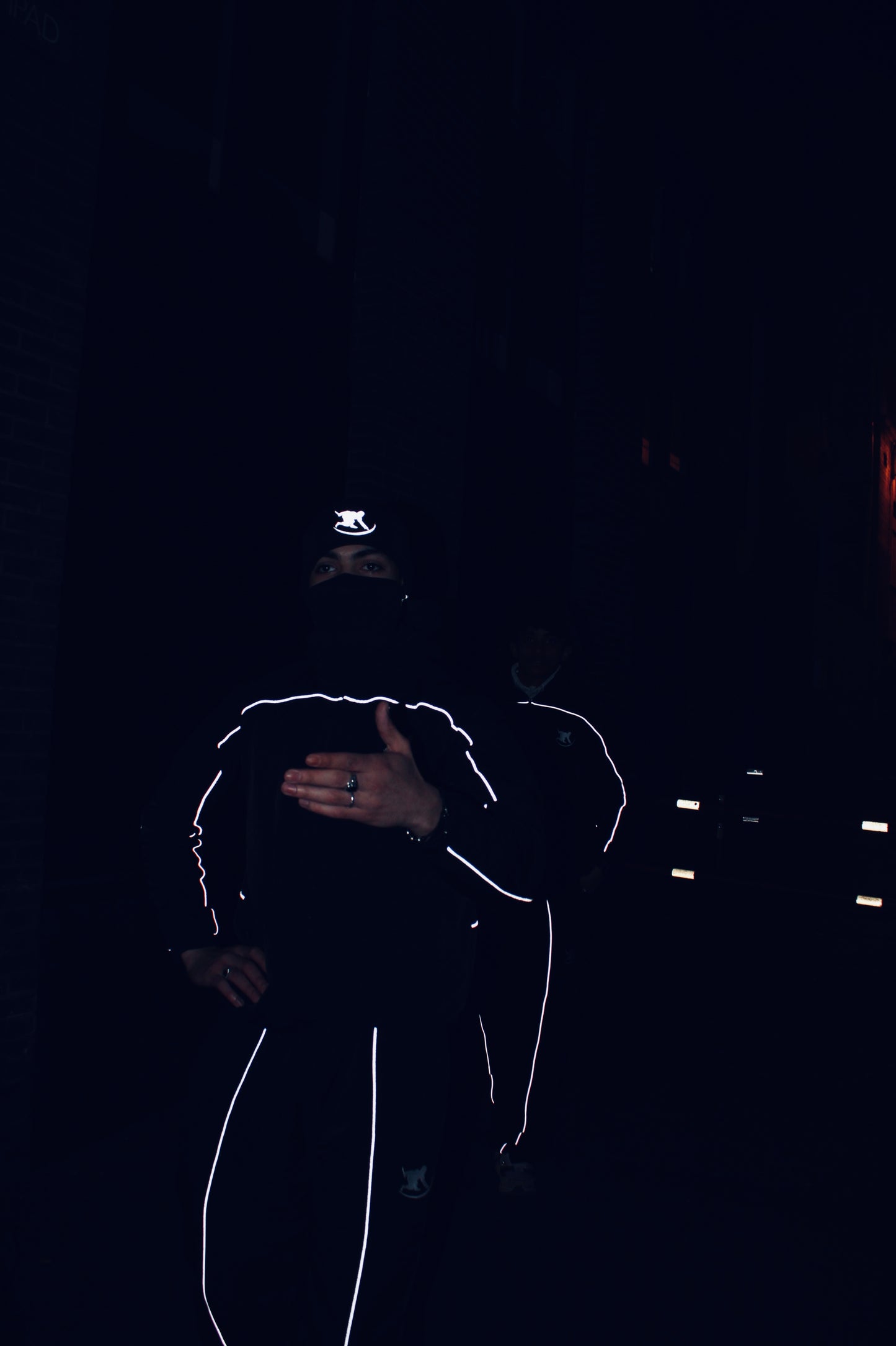 REFLECTIVE SKI MASK - BLACK