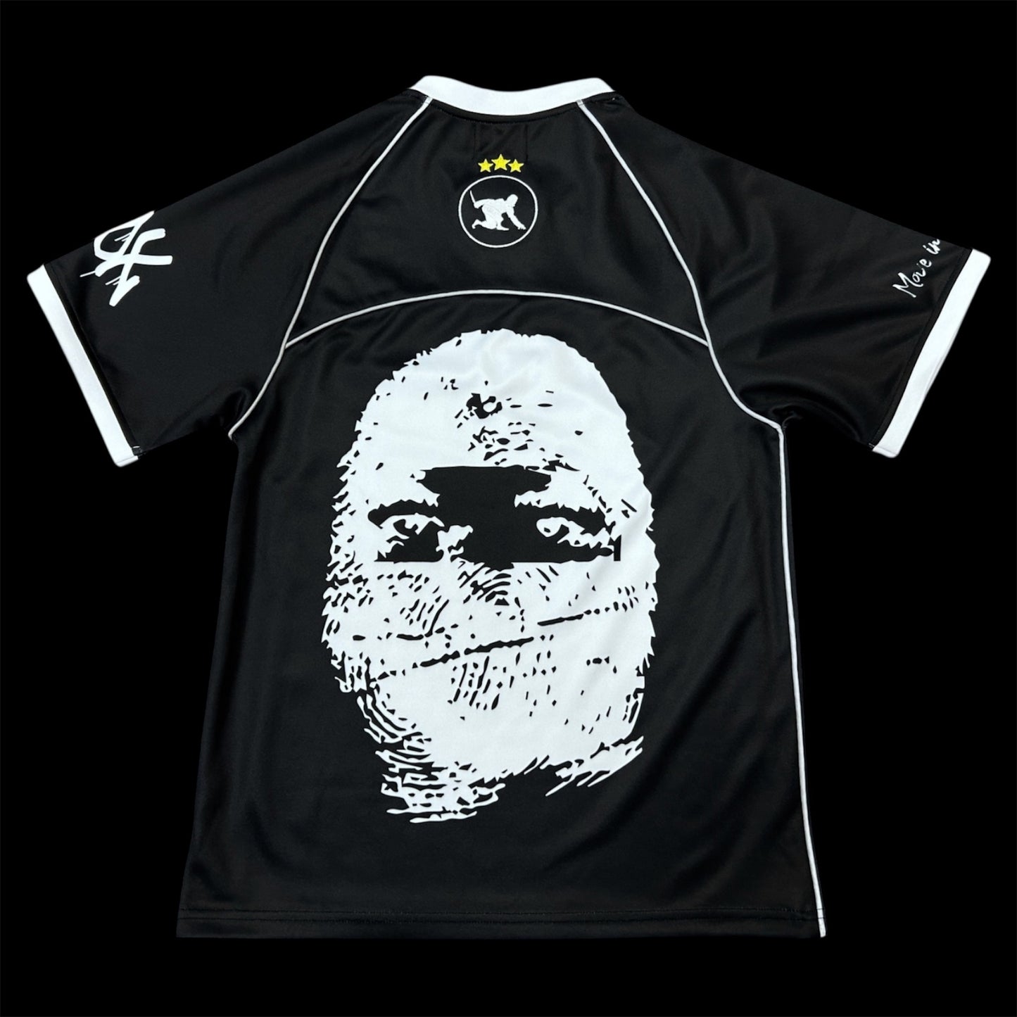 FOOTBALL SHIRT REFLECTIVE - BLACK