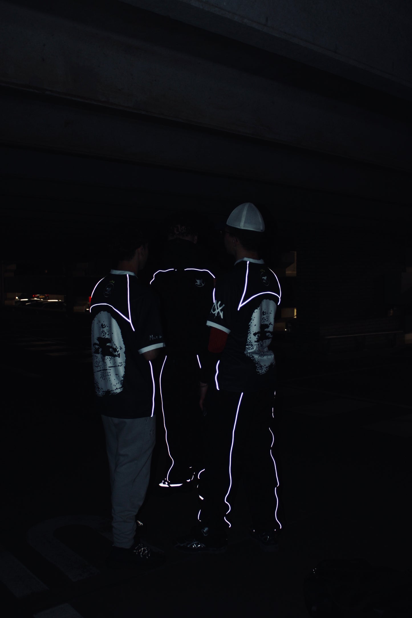 REFLECTIVE FOOTBALL SHIRT - BLACK