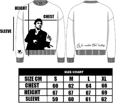 SCARFACE KNIT - WHITE